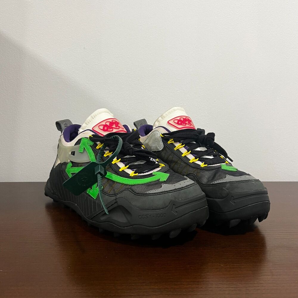 Off-White ODSY-1000 'Black Green Beetle' 2022 Release 100% Authentic US 12 EU 45